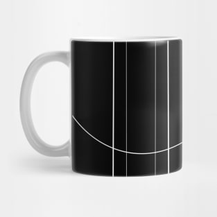 White geometric Mug